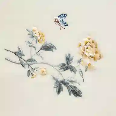 一米画纱 新中式传统盘扣精致古风花卉刺绣两用外搭加厚保暖旗袍晚礼服披风多功能优雅 绵羊毛 披肩 女款