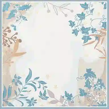 一米画纱 丝绸质感花卉图案国风印花真丝方巾踏青郊游装饰领巾拍照搭配 桑蚕丝 丝巾 女款