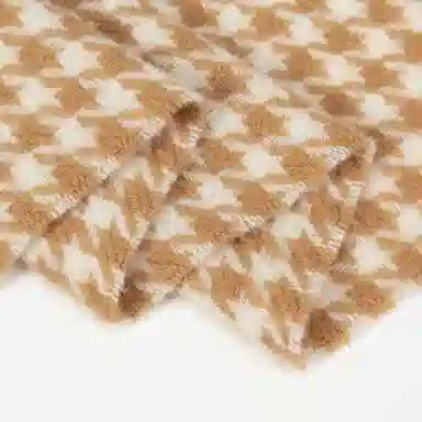 一米画纱 温暖柔软优雅舒适日式暖糯厚实色织格细腻亲肤保暖披肩青春洋气时尚 绵羊毛 绒线围巾 女款