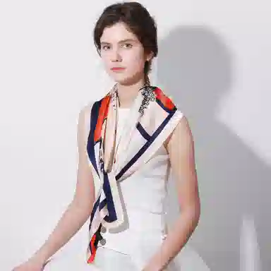 一米画纱 婉约江南中式真丝大方巾时尚印花舒适独特图案优雅百搭 桑蚕丝 丝巾 女款