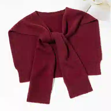 一米画纱 青春洋气细腻针织防风保暖空调护肩搭肩多功能出游拍照凹造型百搭 绵羊毛 披肩 男女同款情侣款