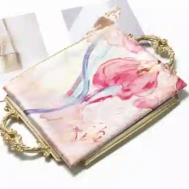 一米画纱 丝绸质感花卉图案国风印花真丝方巾踏青郊游装饰领巾拍照搭配 桑蚕丝 丝巾 女款