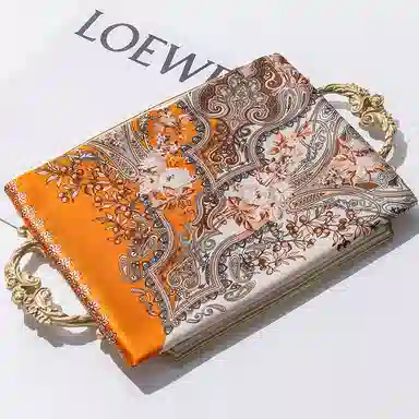 一米画纱 婉约江南中式真丝大方巾时尚印花舒适独特图案优雅百搭 桑蚕丝 丝巾 女款