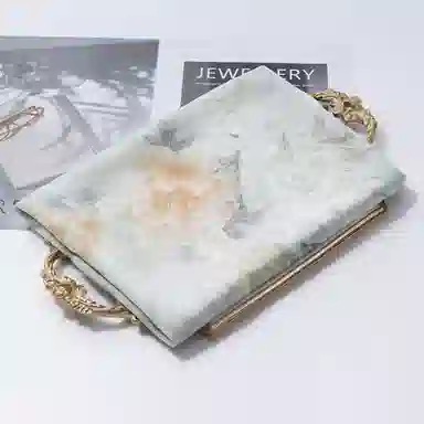一米画纱 国风花卉轻盈透气旅游拍照外搭真丝雪纺喷绘长巾出行遮阳纱巾 丝巾 桑蚕丝 女款