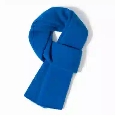 一米画纱 舒适柔软高级感平面嵌花亲肤暖糯保暖纯色针织外出防寒护颈 山羊绒 绒线围巾 男女同款情侣款