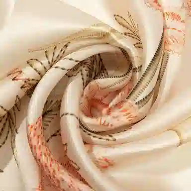 一米画纱 婉约江南中式真丝大方巾时尚印花舒适独特图案优雅百搭 桑蚕丝 丝巾 女款