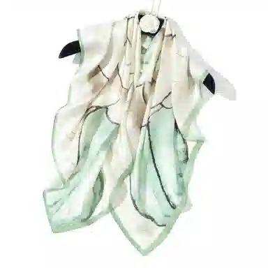 一米画纱 婉约江南中式真丝大方巾时尚印花舒适独特图案优雅百搭 桑蚕丝 丝巾 女款