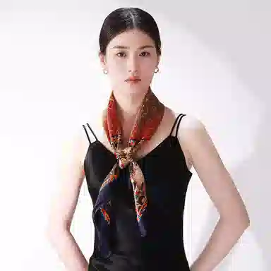 一米画纱 婉约江南中式真丝大方巾时尚印花舒适独特图案优雅百搭 桑蚕丝 丝巾 女款