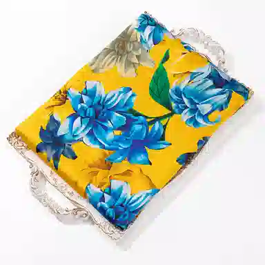 一米画纱 古典国风精致优雅迷梦迷情双层真丝高档气质长款披肩 桑蚕丝 丝巾 女款