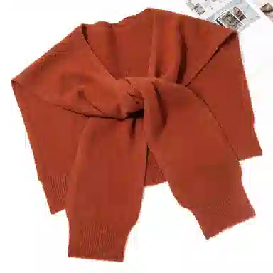 一米画纱 青春洋气细腻针织防风保暖空调护肩搭肩多功能出游拍照凹造型百搭 绵羊毛 披肩 男女同款情侣款