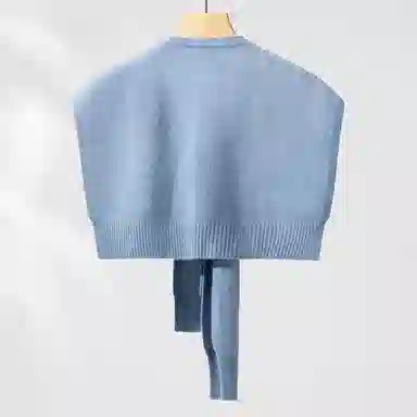 一米画纱 青春洋气细腻针织防风保暖空调护肩搭肩多功能出游拍照凹造型百搭 绵羊毛 披肩 男女同款情侣款