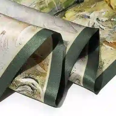 一米画纱 时尚百搭真丝双层喷绘飘带优雅气质长条领巾轻盈装饰 桑蚕丝 丝巾 女款