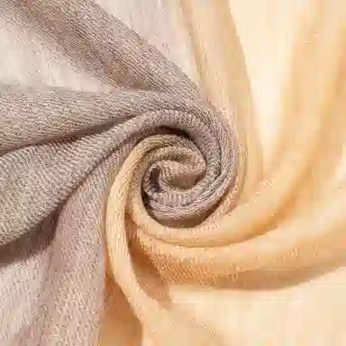 一米画纱 轻盈柔软舒适优雅时尚水溶色织格空调披肩户外保暖 绵羊毛 绒线围巾 女款