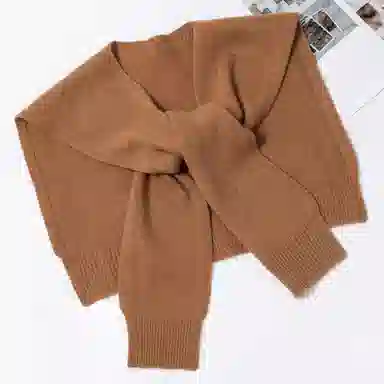 一米画纱 青春洋气细腻针织防风保暖空调护肩搭肩多功能出游拍照凹造型百搭 绵羊毛 披肩 男女同款情侣款