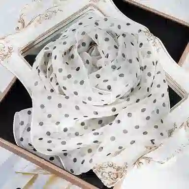 一米画纱 田园花卉轻盈飘逸中式浪漫雪纺真丝沙巾丝滑细腻披肩 桑蚕丝 丝巾 女款