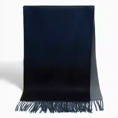 一米画纱 高级感小众气质流苏渐变时尚加厚保暖外搭防寒粗纺工艺 山羊绒 绒线围巾 女款