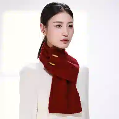 Yimi Huasha Vintage Toggle Wool Neck Warmer