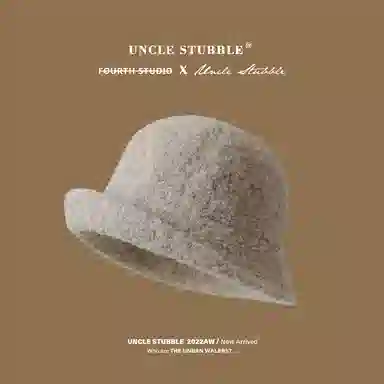 Uncle Stubble Wool Bucket Hat