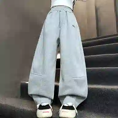 秋季 潮童时尚纯色休闲裤运动裤