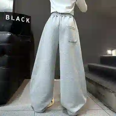 秋季 潮童时尚纯色休闲裤运动裤