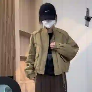 邦固依品 夹棉立领外套女秋冬款小个子宽松休闲保暖夹克棉衣棉服 女款