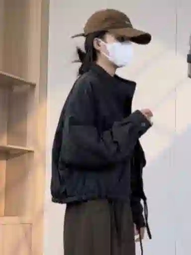 邦固依品 夹棉立领外套女秋冬款小个子宽松休闲保暖夹克棉衣棉服 女款