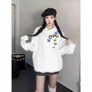 Duoyi Butterfly Logo Hoodie