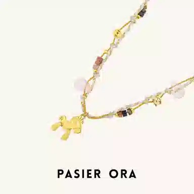 铂思亚 精致编制 合金 项链 女款