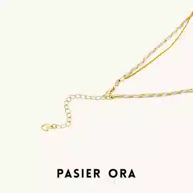 铂思亚 精致编制 合金 项链 女款