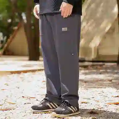 乔拉格 大码男装 松紧腰宽松直筒休闲裤 男女同款
