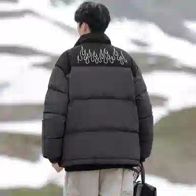 ROBINHOOD Flame Logo Down Jacket