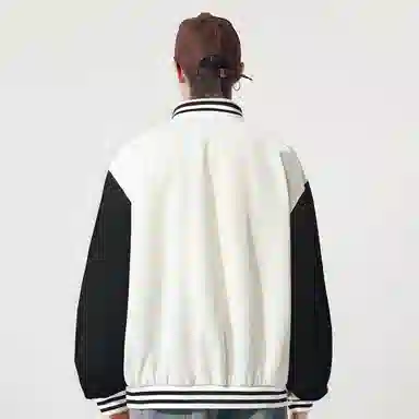 ROBINHOOD Colorblock Baseball Jacket