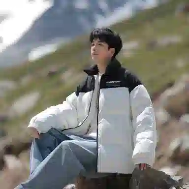 ROBINHOOD Flame Logo Down Jacket