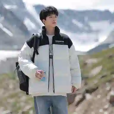 ROBINHOOD Flame Logo Down Jacket