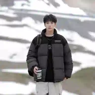 ROBINHOOD Flame Logo Down Jacket