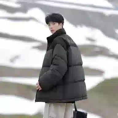 ROBINHOOD Flame Logo Down Jacket