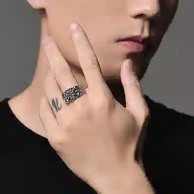 MYSH Cross Ring 925 Silver