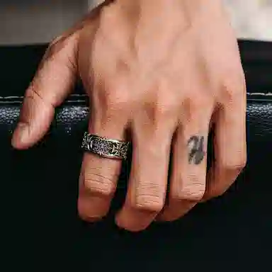 MYSH Cross Ring 925 Silver