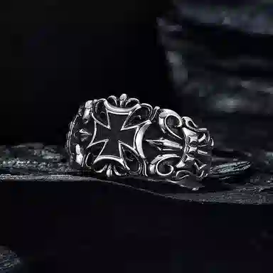 MYSH Cross Ring 925 Silver