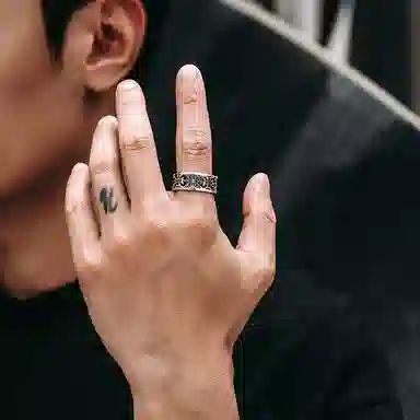 MYSH Cross Ring 925 Silver