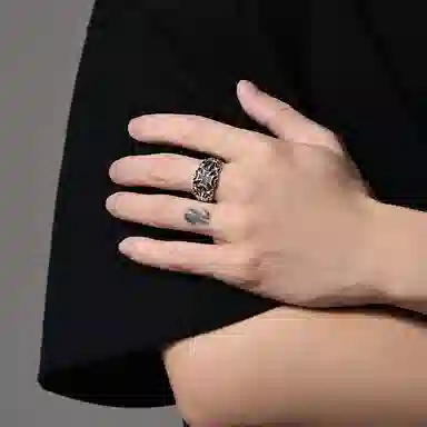 MYSH Cross Ring 925 Silver