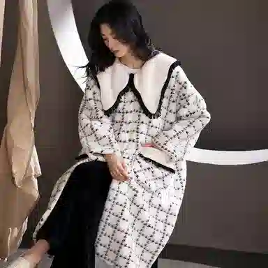 莫代尔 睡衣女珊瑚绒秋冬季保暖加厚法兰绒家居服女可外穿舒适睡袍/浴袍 女款