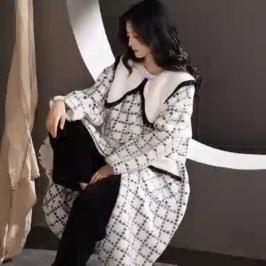 莫代尔 睡衣女珊瑚绒秋冬季保暖加厚法兰绒家居服女可外穿舒适睡袍/浴袍 女款