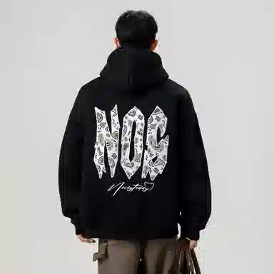 NOISY TEDDY Paisley Logo Hoodie