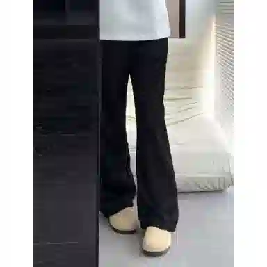 Gu Huo Fishbone Stripe Chenille Pants