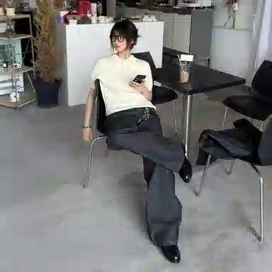 MOO&TONAL Boxy Polo Tee