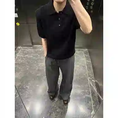 MOO&TONAL Boxy Polo Tee