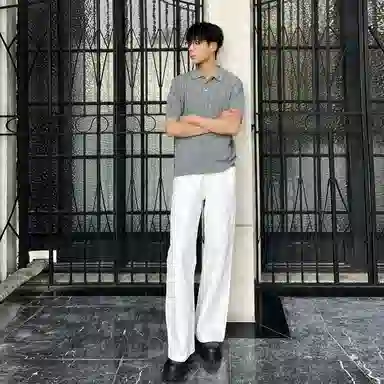 MOO&TONAL Boxy Polo Tee