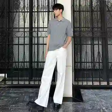 MOO&TONAL Boxy Polo Tee