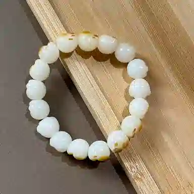 亮尊 可爱萌萌猫爪 国潮文玩盘玩绕指 白玉菩提 手串 通用